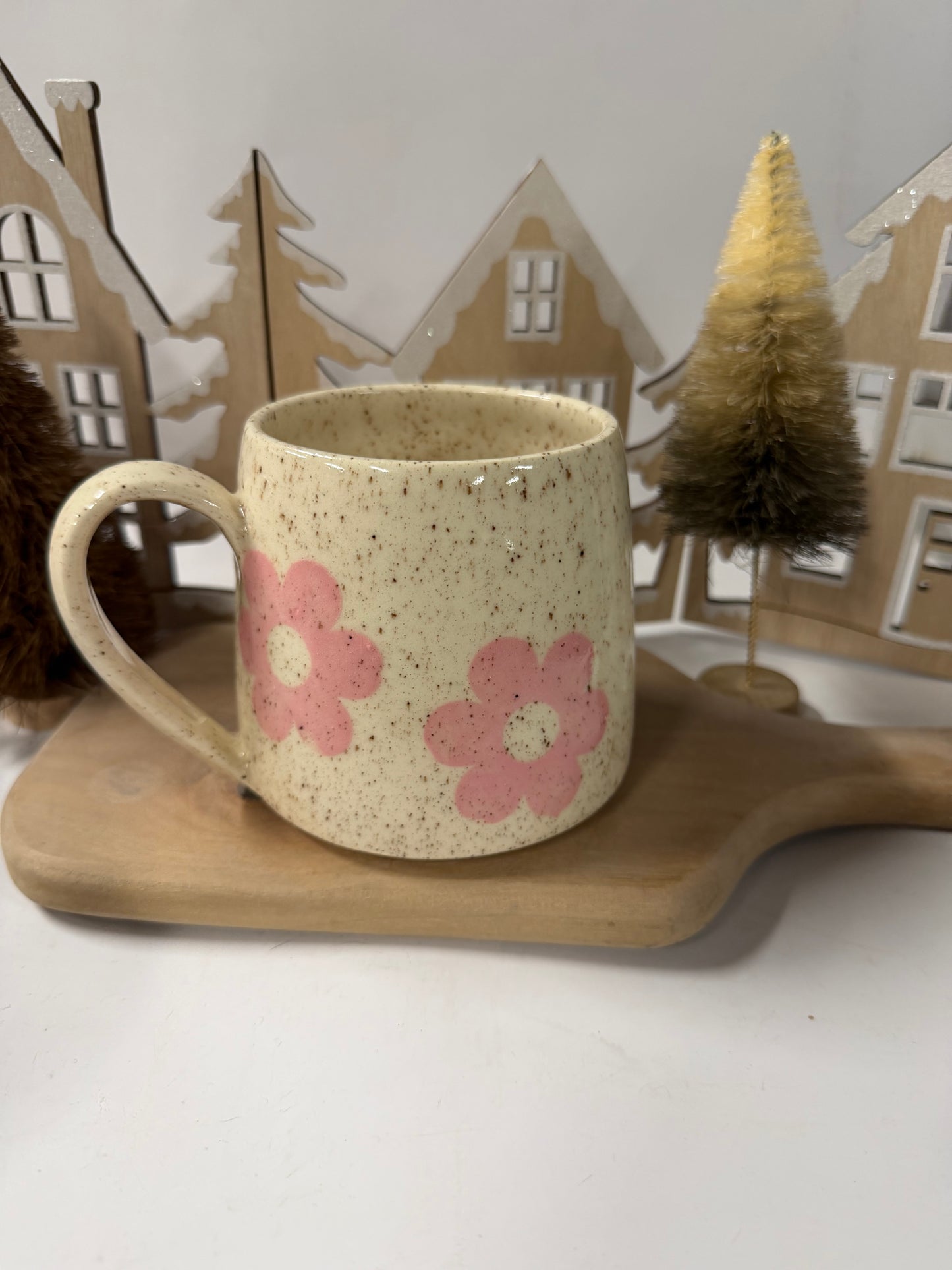 Pink Dasiy Flower Mug