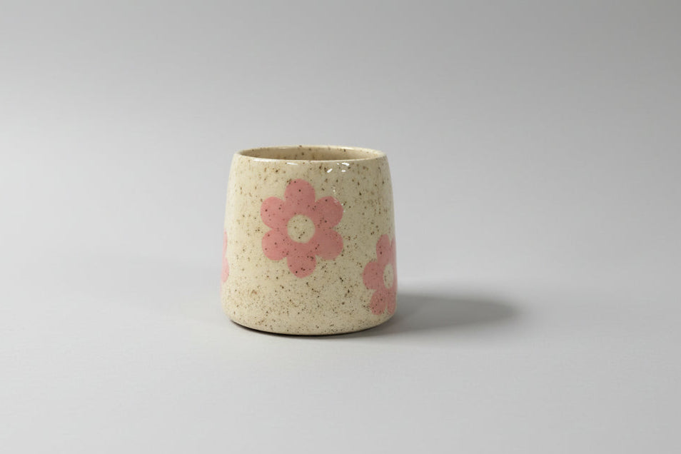 Pink Dasiy Flower Mug