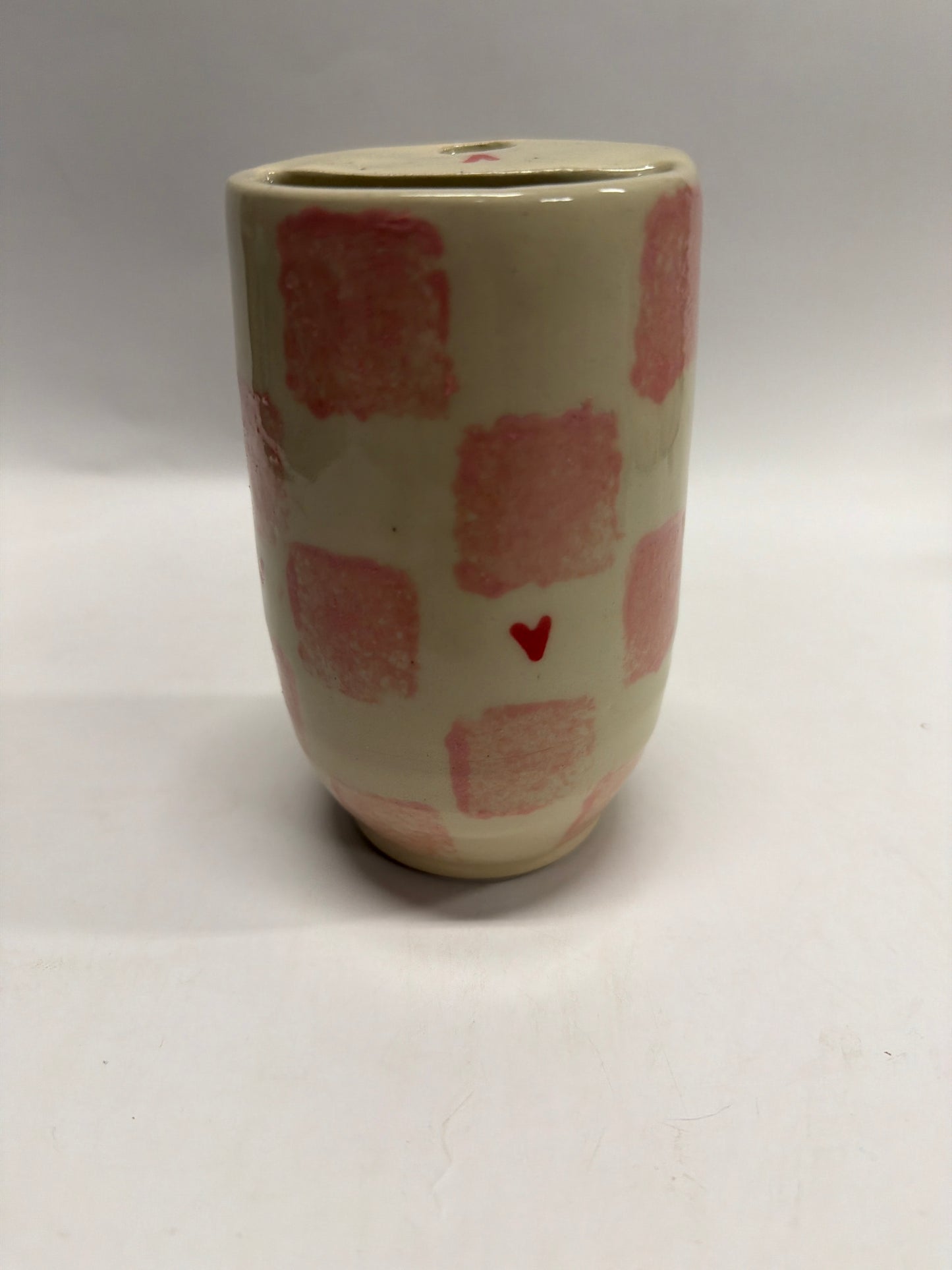 Pink checkered To-Go Mug