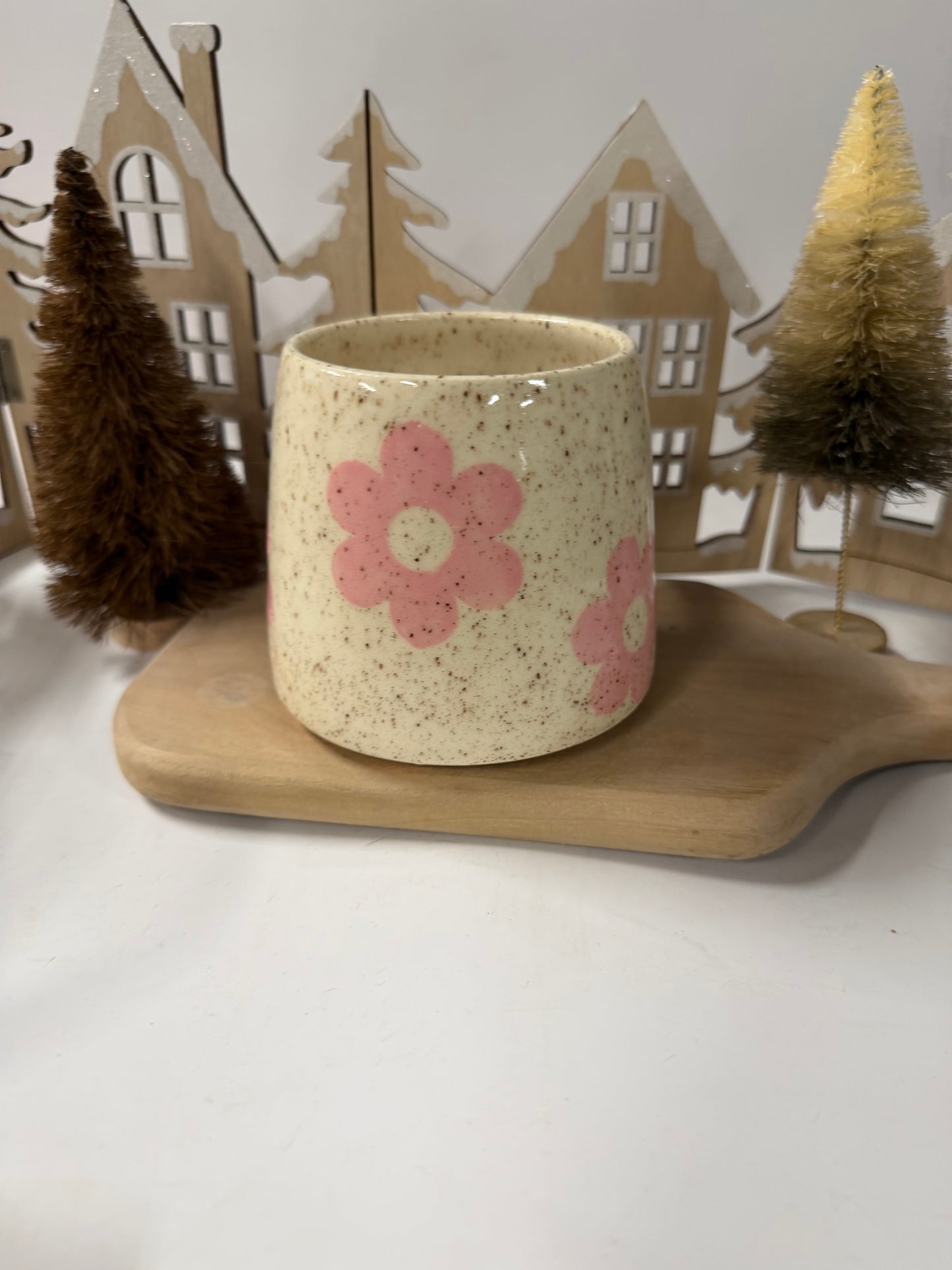 Pink Dasiy Flower Mug