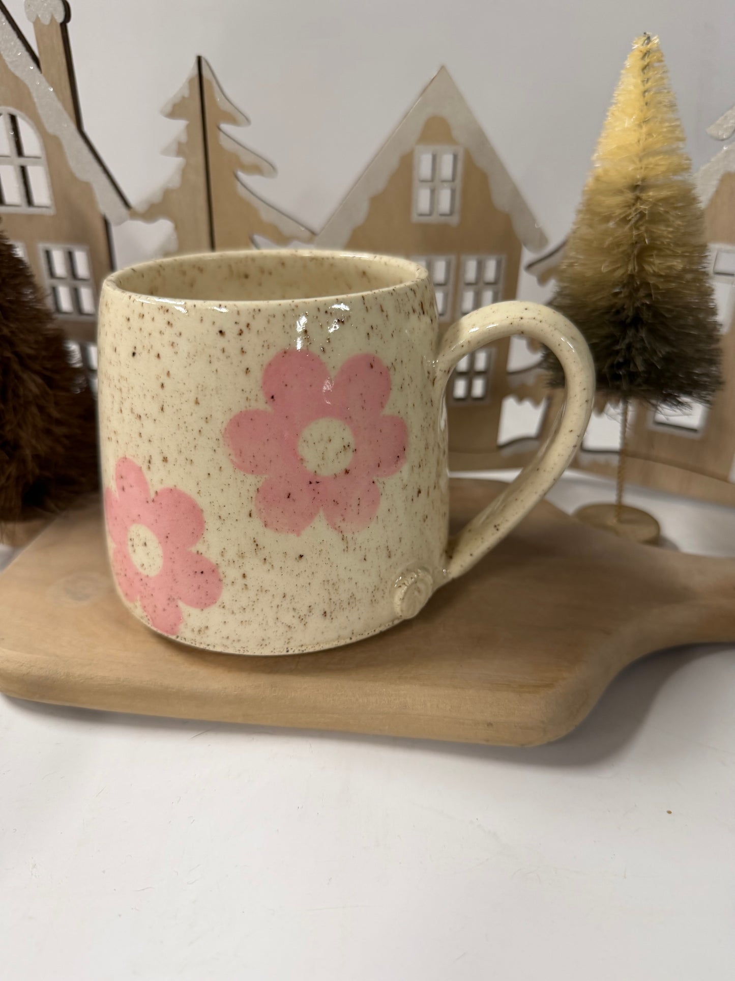 Pink Dasiy Flower Mug