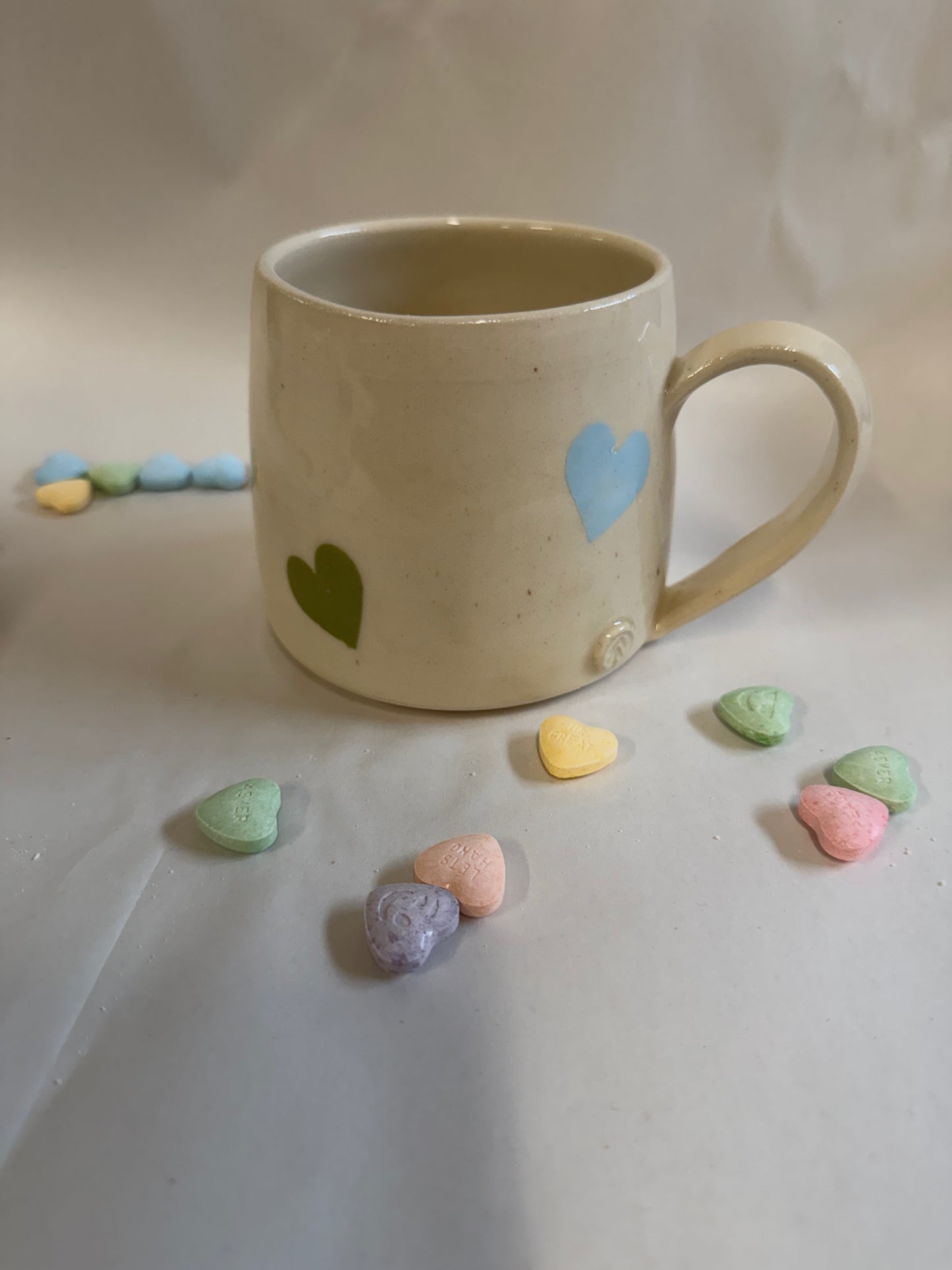 Rainbow Heart Mugs