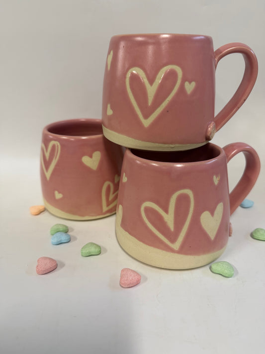 Pink Heart Mug