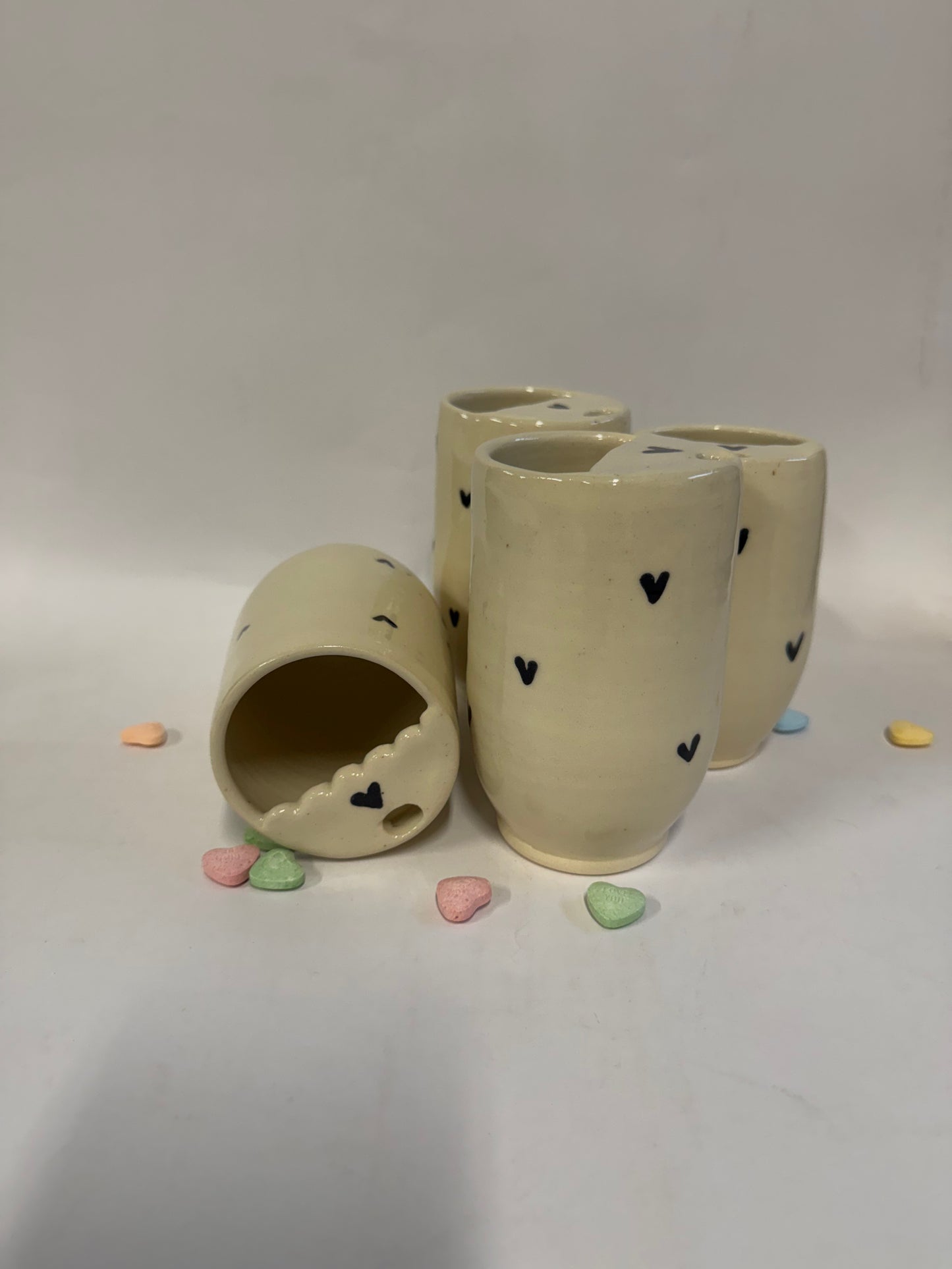 Black heart Tumblers
