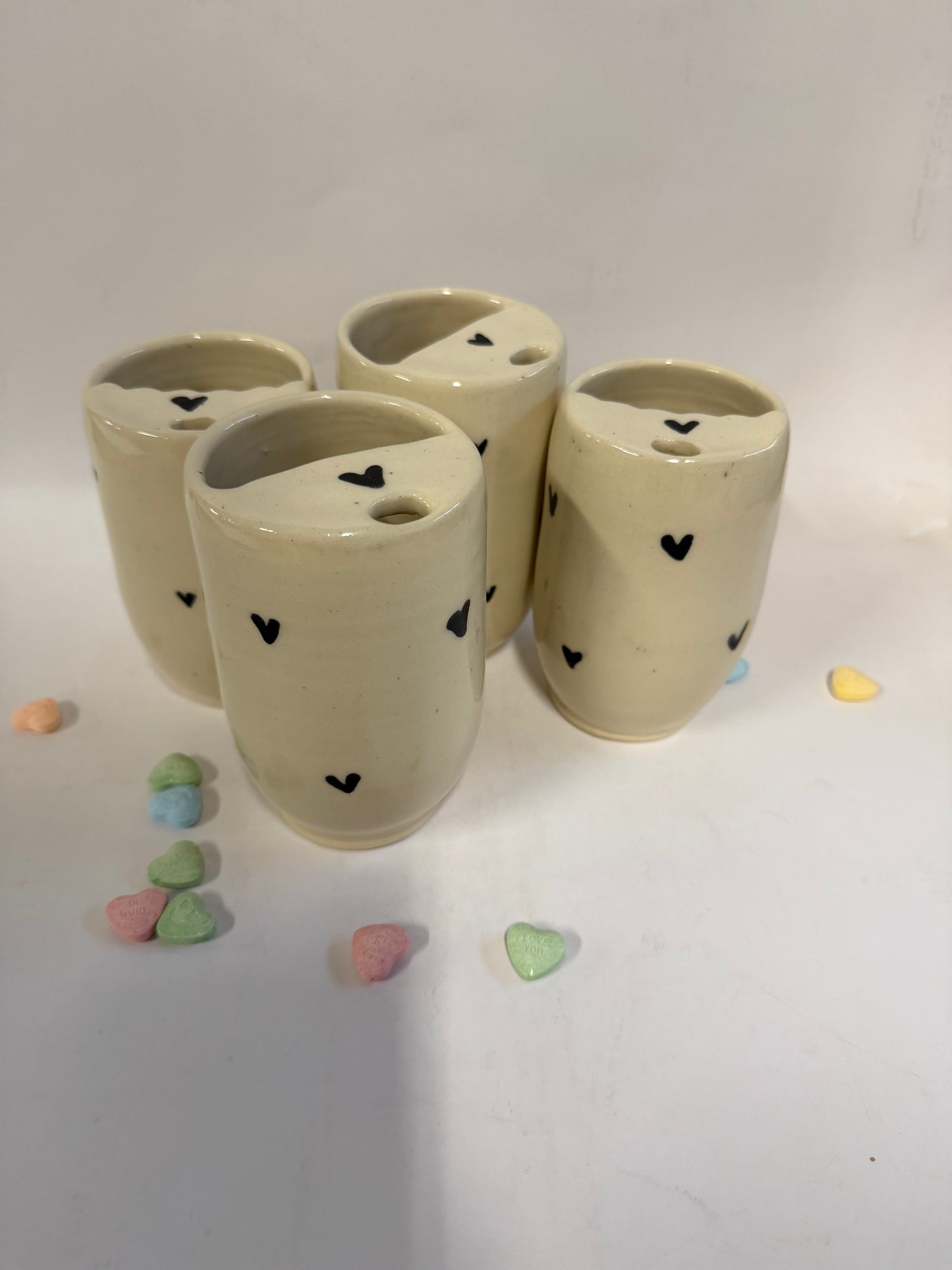 Black heart Tumblers