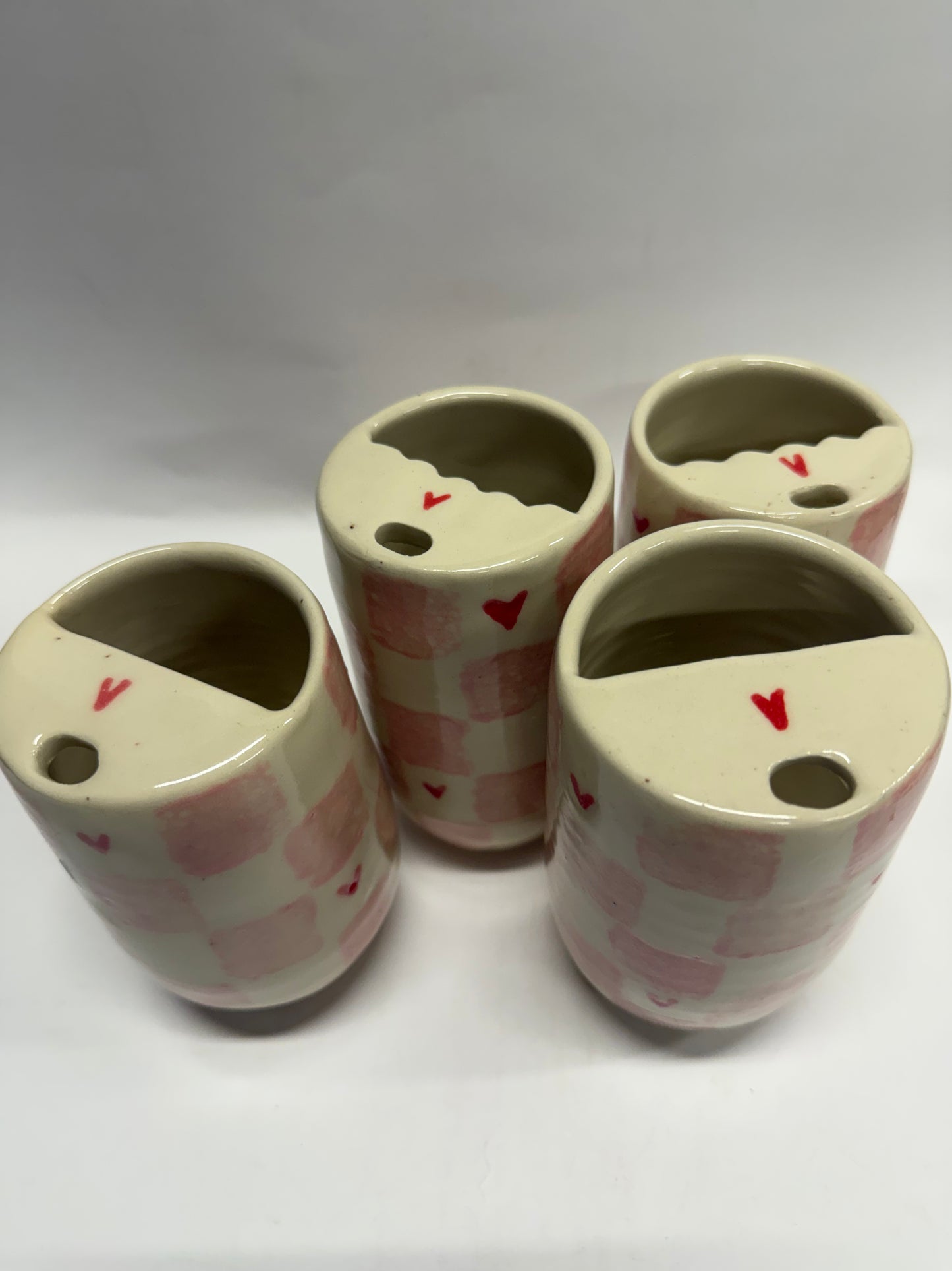 Pink checkered To-Go Mug
