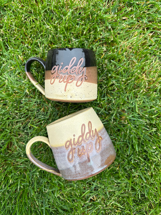Giddyup/boot mug